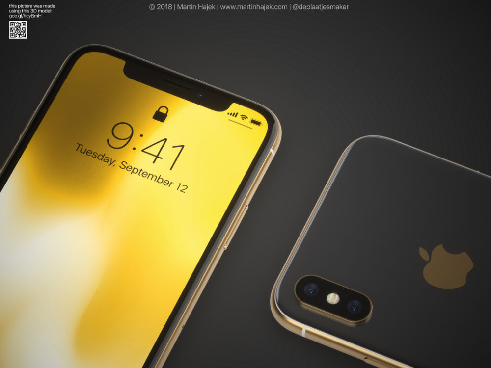 concept d'iPhone X gold