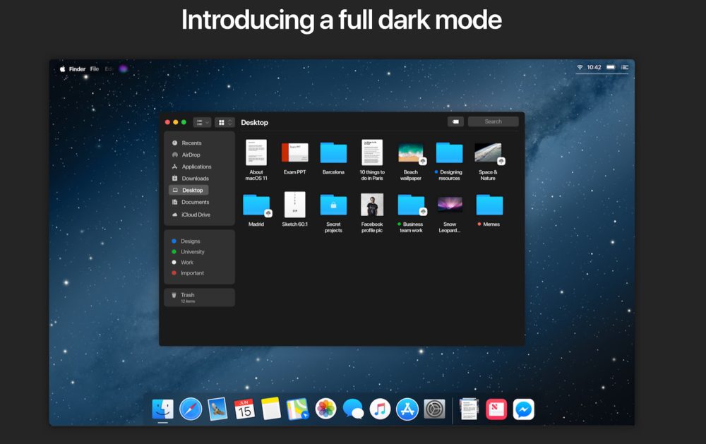 concept de macOS 11