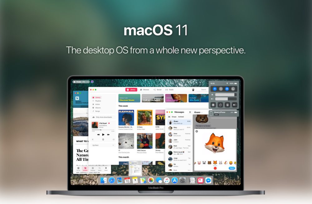 concept de macOS 11