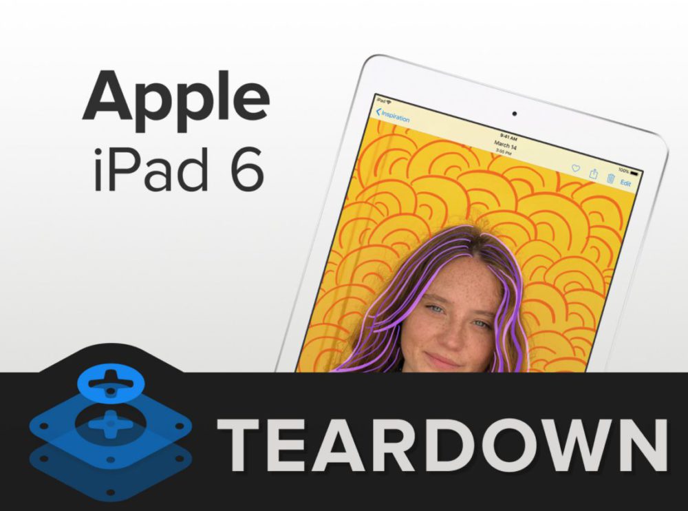 iPad de 2018 démonté par iFixit