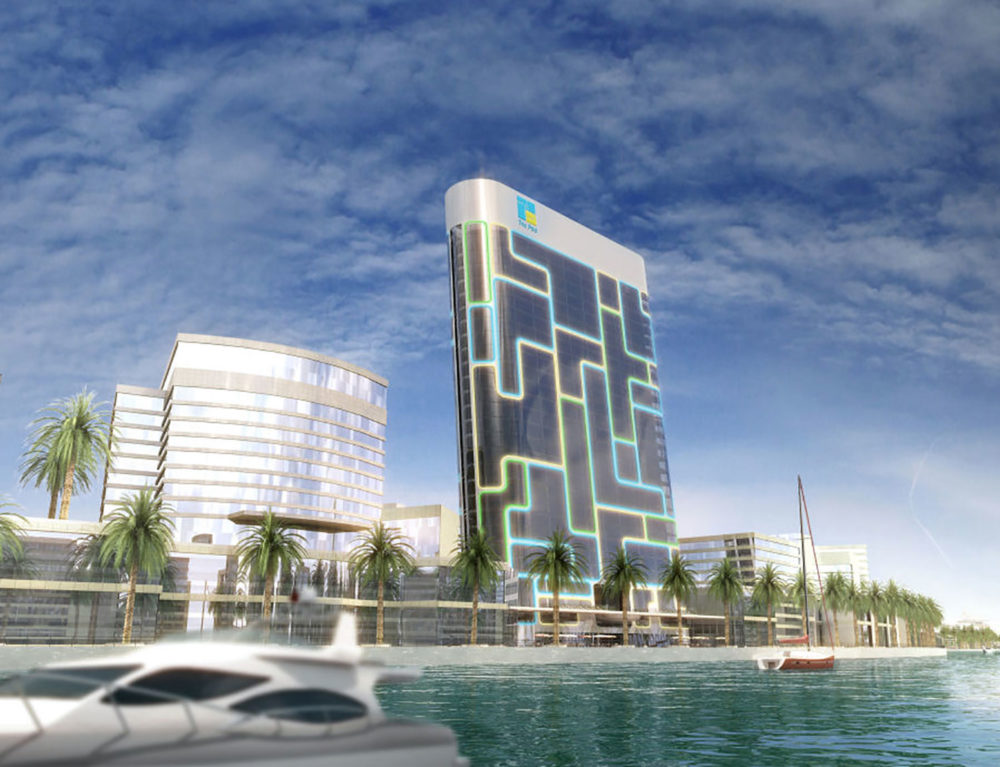 gratte-ciel à Dubaï inspiré de l'iPod nano