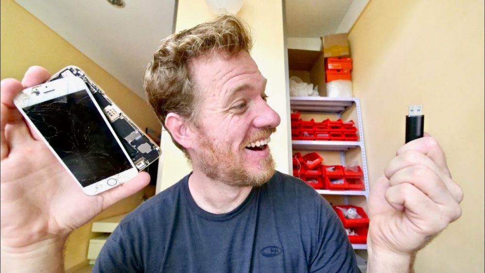 iPhone cassé en clé USB