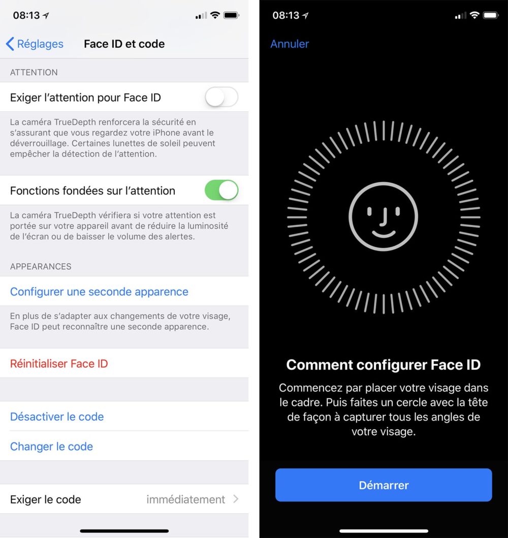 2 visages sur Face ID
