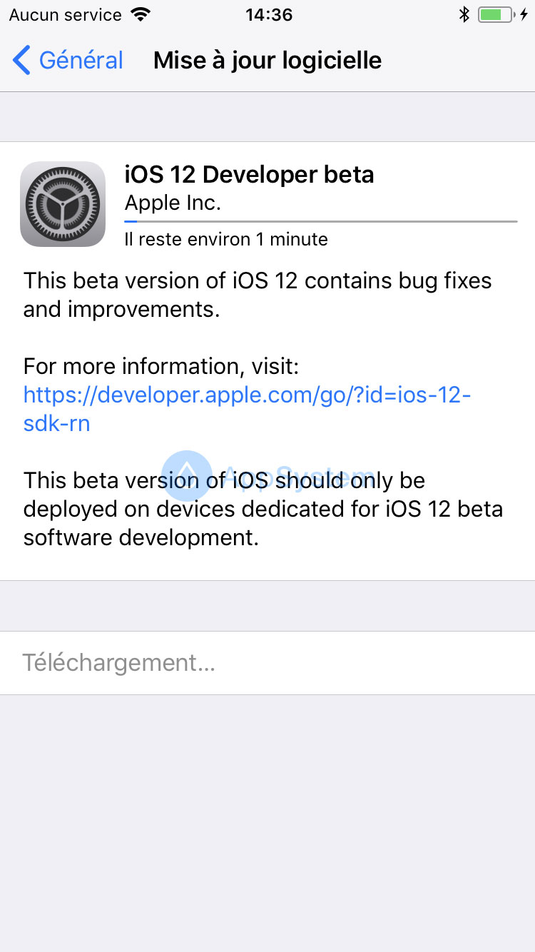 comment installer iOS 12 beta