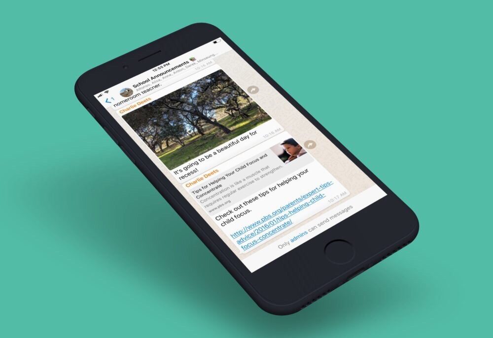 WhatsApp mise à jour pour supporter l'iPhone XS Max