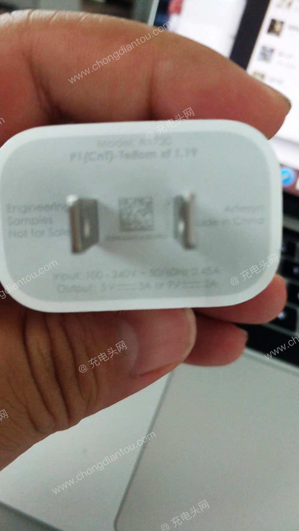 chargeur USB-C 18 W de l'iPhone de 2018