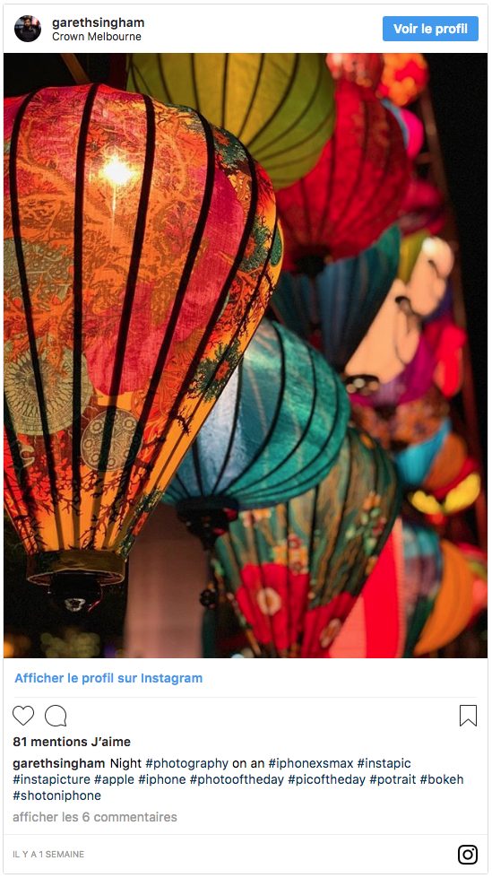 Photos prises avec l'iPhone Xs