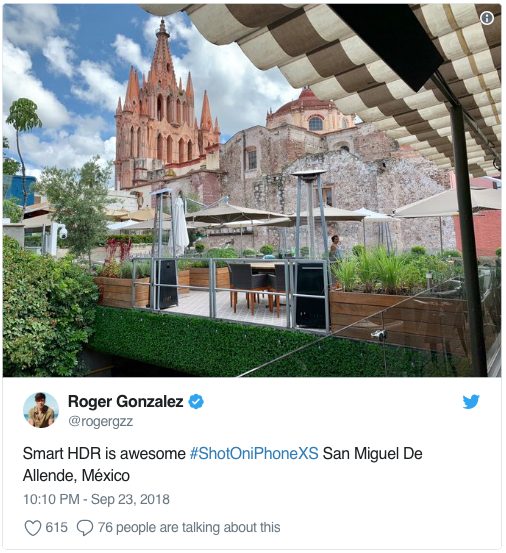 Photos prises avec l'iPhone Xs