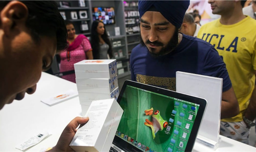 ventes d'iPhone en Inde