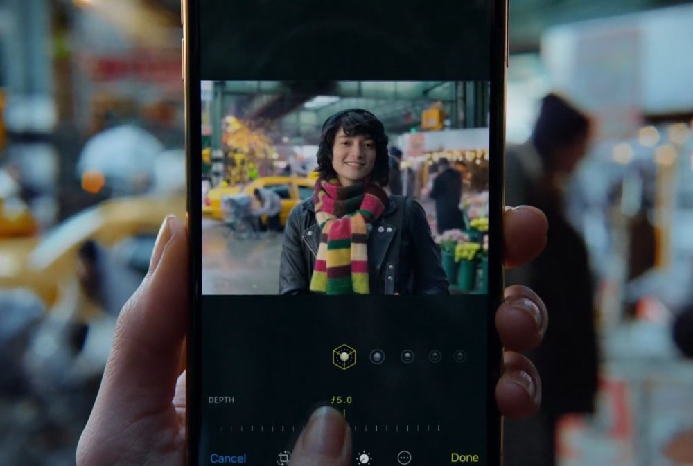 contrôle de profondeur des iPhone XS