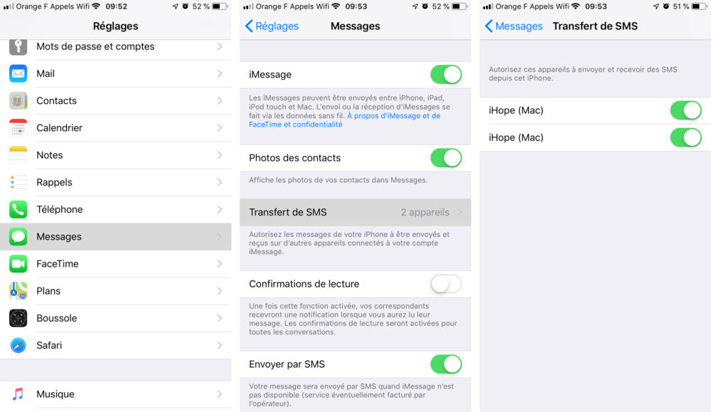 Activer le transfert de SMS sur iPhone : Comment utiliser Messages sur Mac avec la synchro iOS