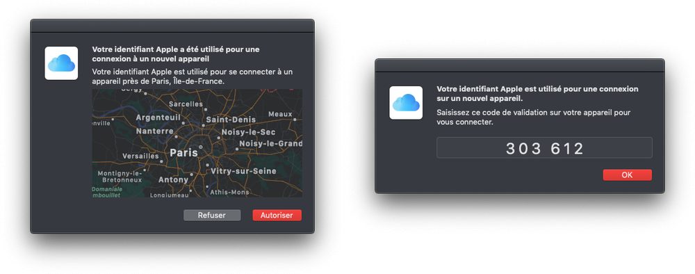 notification code valide mac Renforcer la sécurité de liPhone avec la double authentification