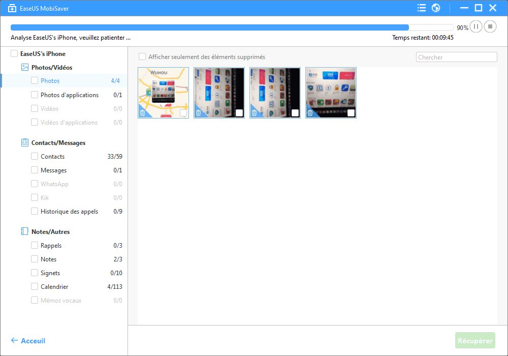 mobisaver recover data from device step2 [PROMO  50%] EaseUS Mobisaver : récupérer les données supprimées sur votre iPhone