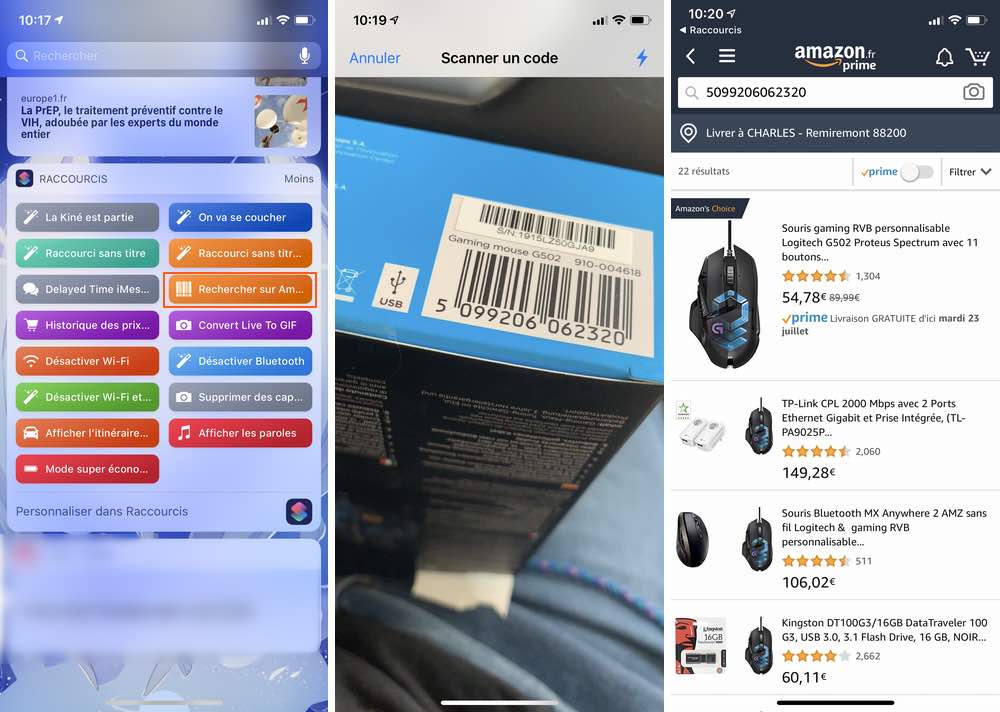 iphone recherche scan amazon Les raccourcis iOS à connaître pour un meilleur usage de son iPhone