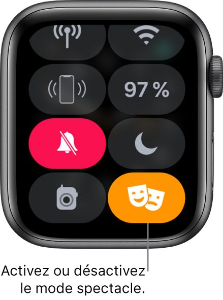 Activer le mode spectacle sur Apple Watch
