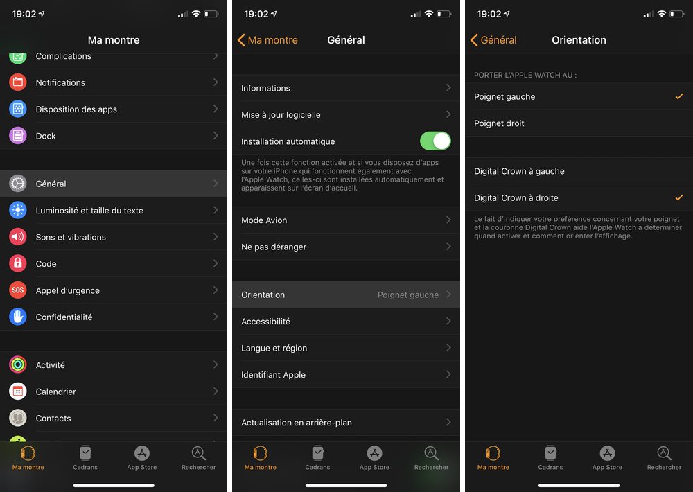 Vérifier les informations de l'Apple Watch et du poignet pour faire un ECG précis
