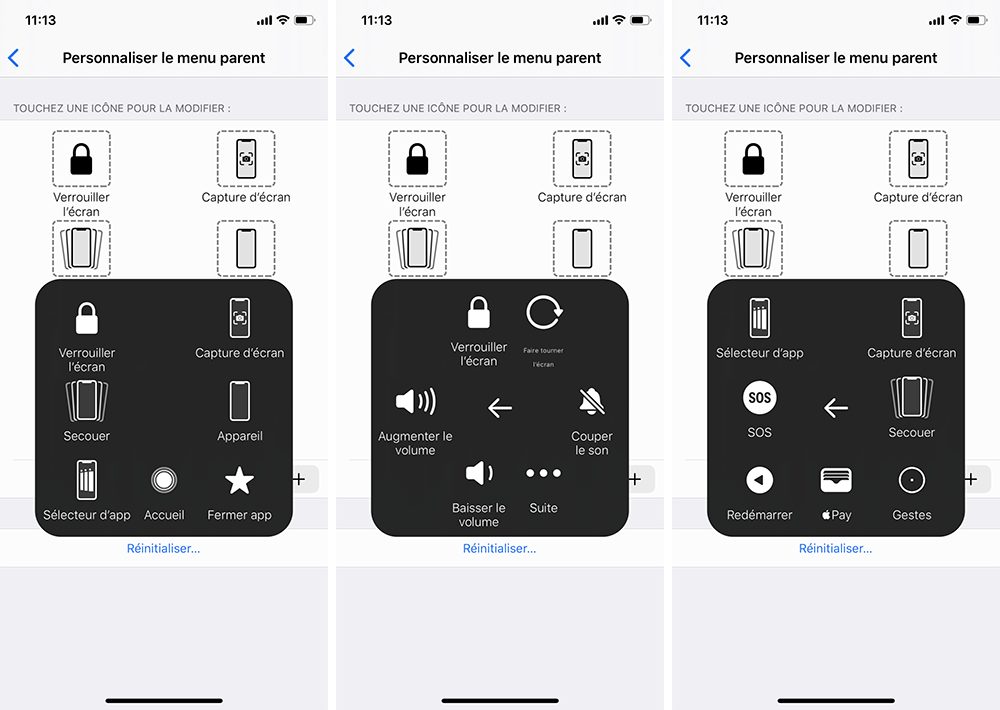 Utiliser AssistiveTouch pour redémarrer l'appareil (éteindre puis rallumer l'iPhone)