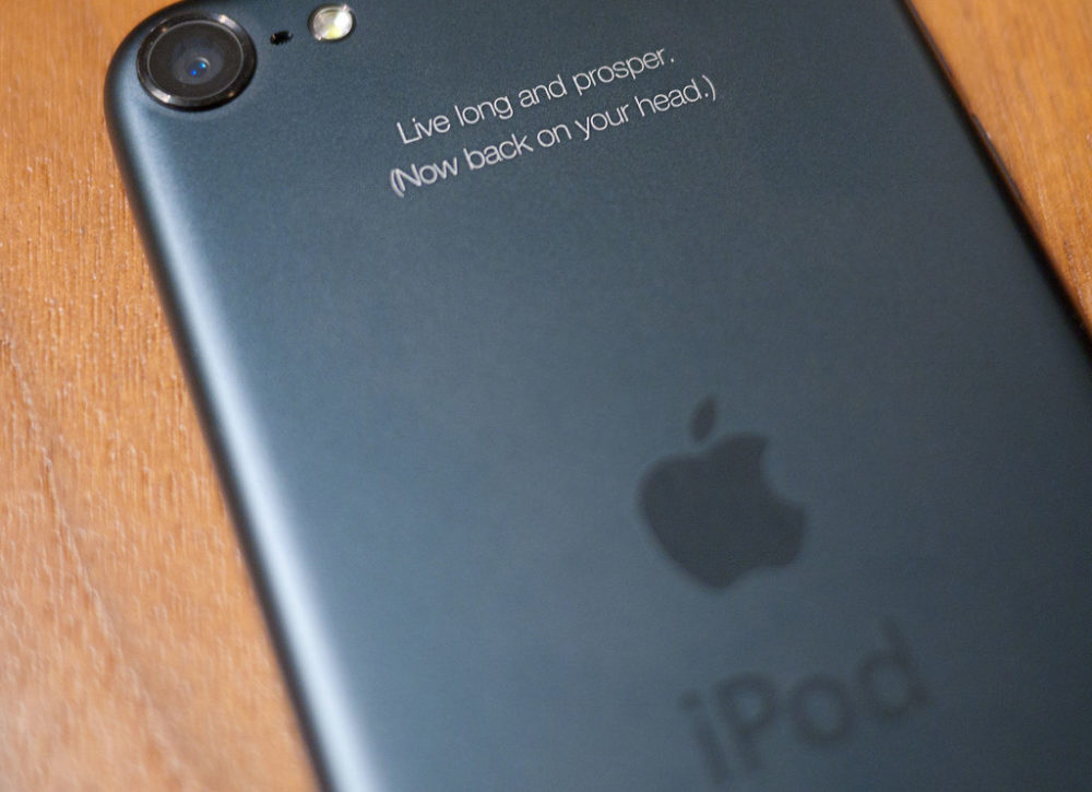 gravure personnalisée sur les iPod