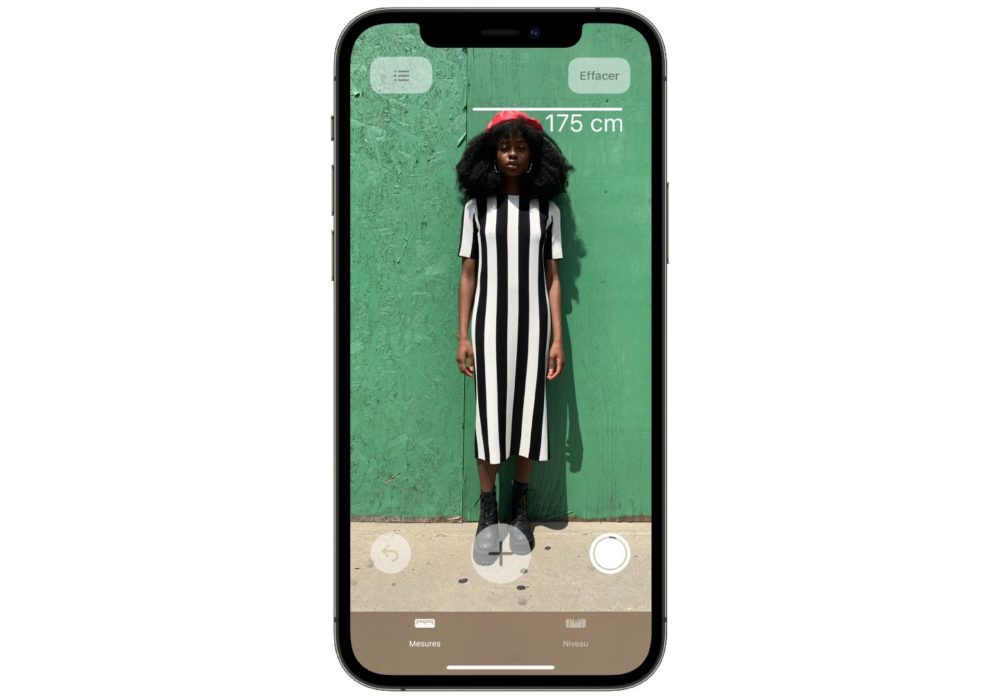 mesurer la taille d'une personne sur iPhone