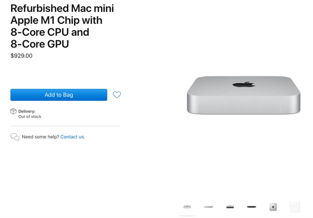 Mac mini M1 reconditionnés