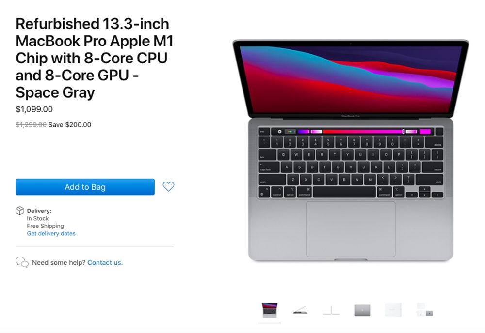 MacBook Pro M1 reconditionnés