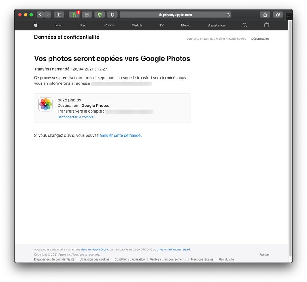 transferer copie photos icloud google 7 Comment copier ou transférer ses photos iCloud vers son compte Google Photos