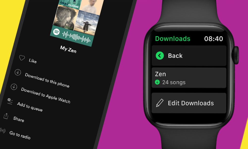 Spotify sur Apple Watch