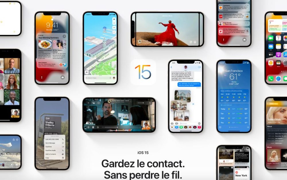 nouveautés d'iOS 15