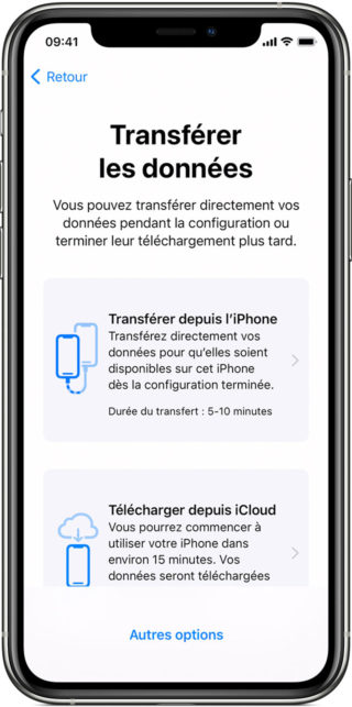 iphone transferer donnees 320x643 Comment transférer facilement vos données vers votre nouvel iPhone avec le démarrage rapide d’Apple