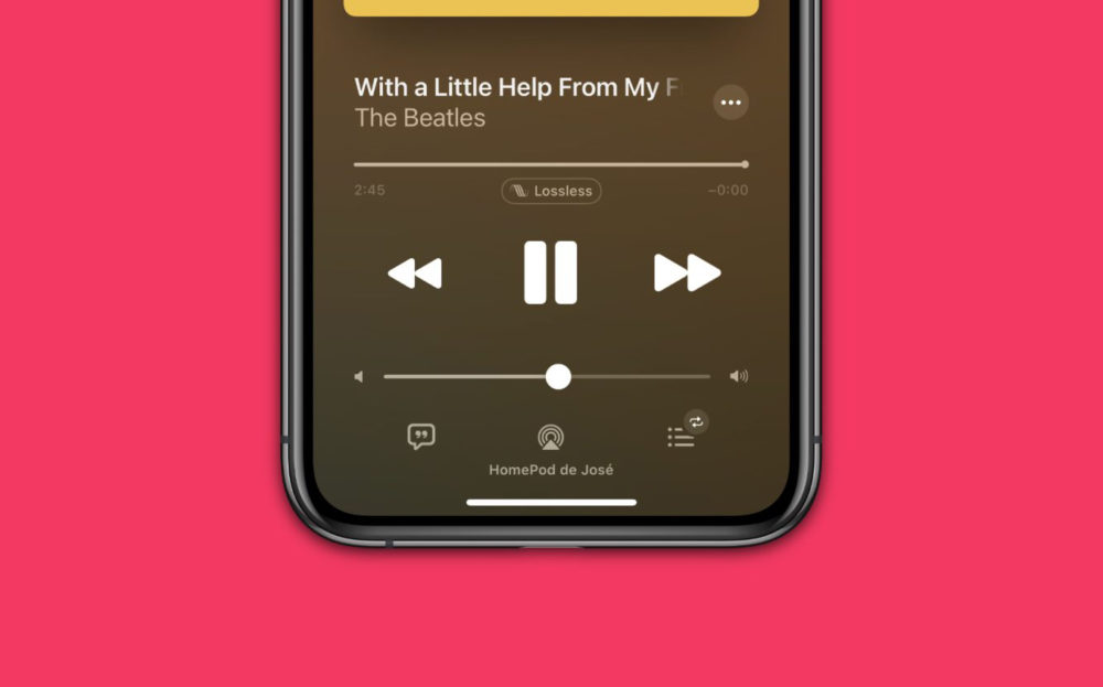 Lossless audio sur le HomePod