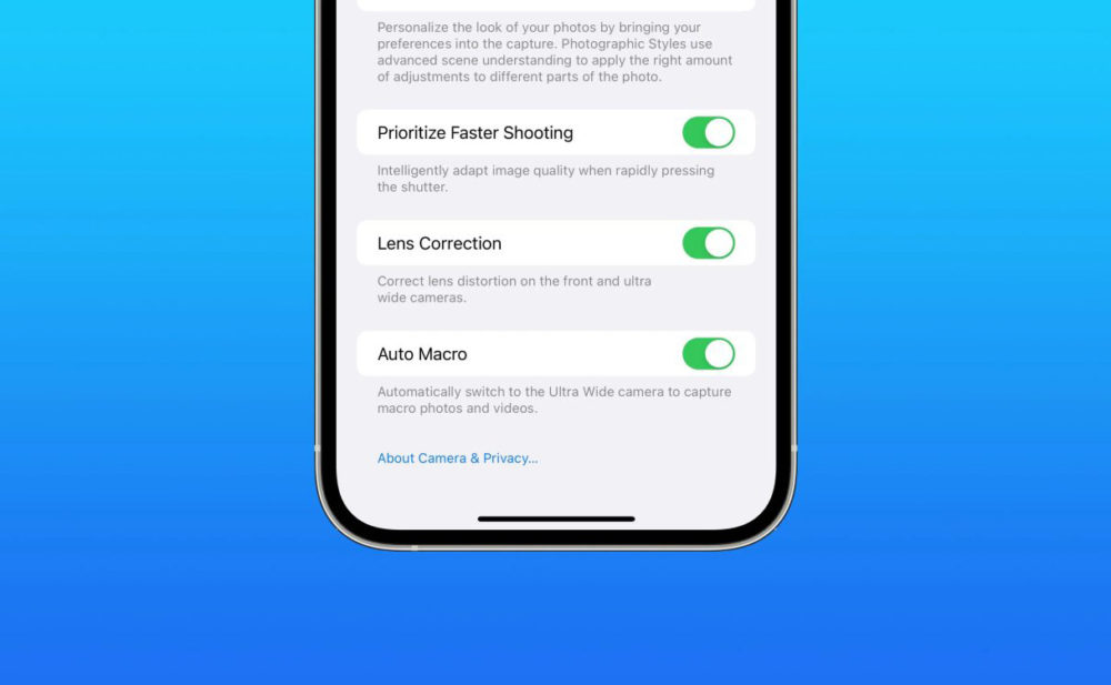 mode macro sur iPhone 13 Pro