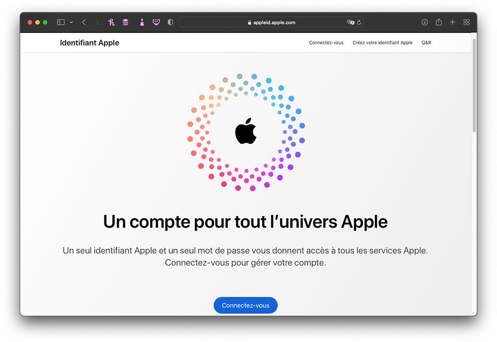 apple id accueil Comment accéder à son compte iCloud