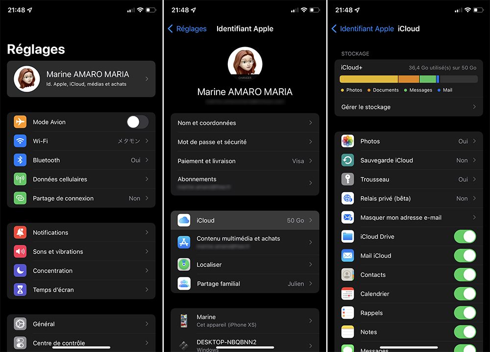 iphone icloud Comment accéder à son compte iCloud