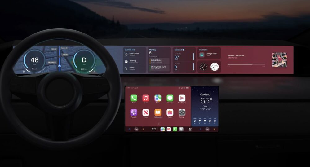 CarPlay iOS 16 1000x539 Apple annonce que CarPlay est disponible dans plus de 800 modèles de voitures