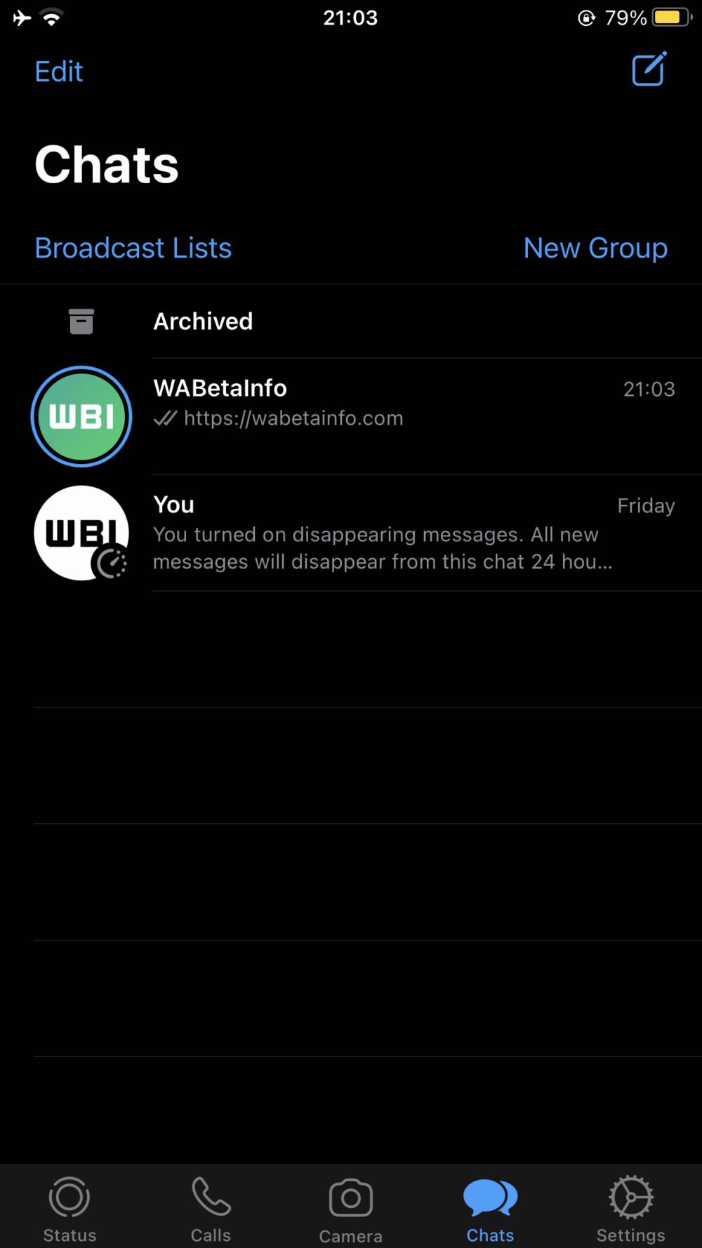statut WhatsApp