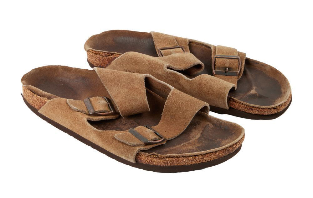 Sandales Birkenstocks Arizona en Cuir de Steve Jobs Insolite : une paire de sandales de Steve Jobs vendue à 218 750 dollars