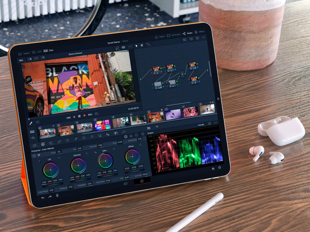 DaVinci Resolve sur iPad