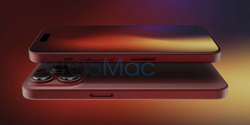 iPhone 15 Pro rouge foncé