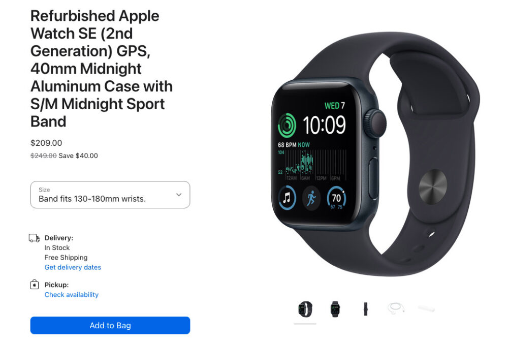 Apple Watch Series 8 reconditionnée