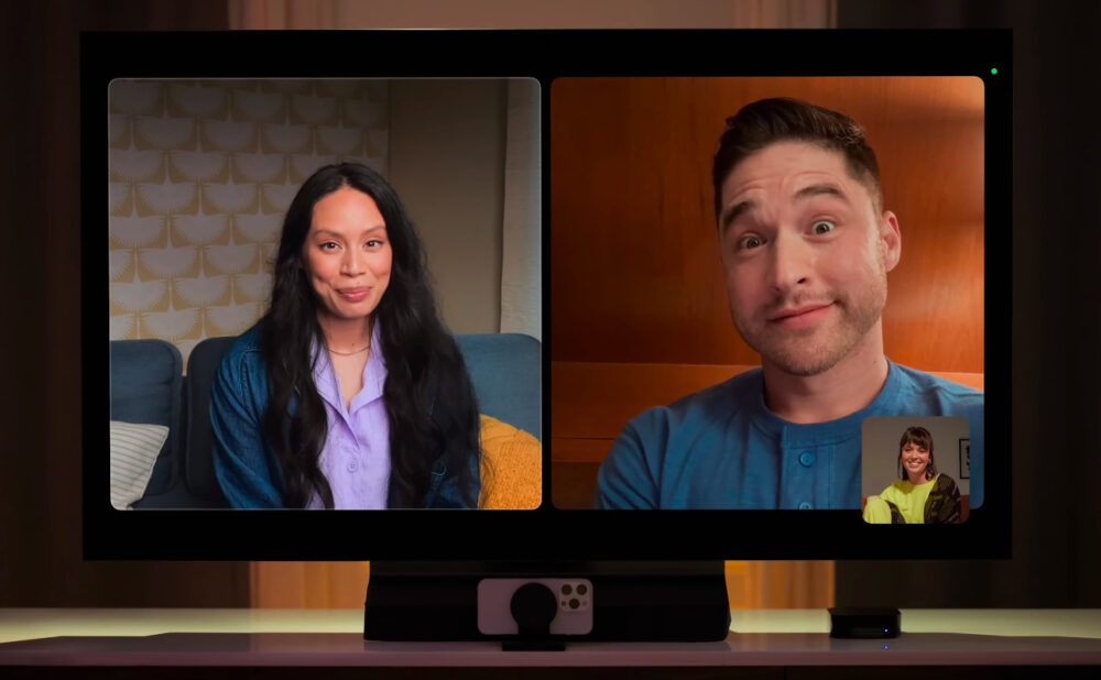 tvOS 17 FaceTime WWDC 2023 1000x618 [WWDC 2023] tvOS 17 et des nouveautés au niveau des AirPods, dAirPlay, dApple Music...