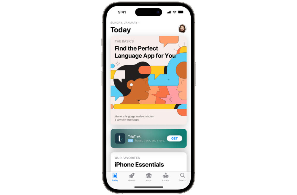 pubs sur l'App Store