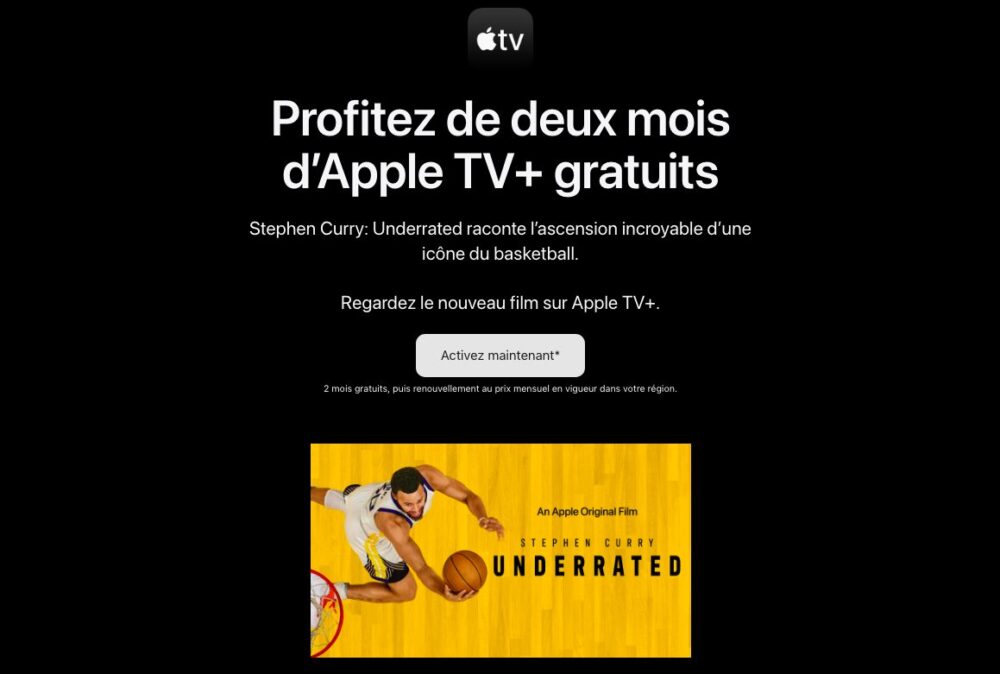 Apple TV+ gratuit