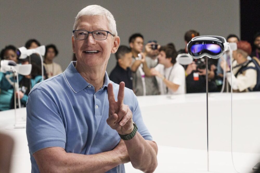 Tim Cook et l'Apple Vision Pro