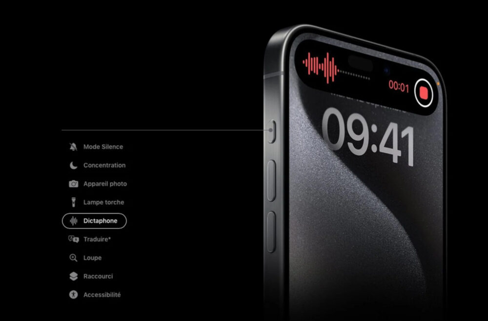 bouton Action iPhone 15 Pro