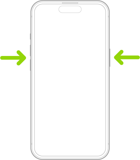 Éteindre l'iPhone 15 avec les boutons