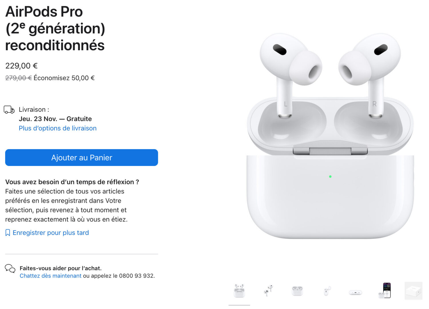 AirPods Pro 2 reconditionnés