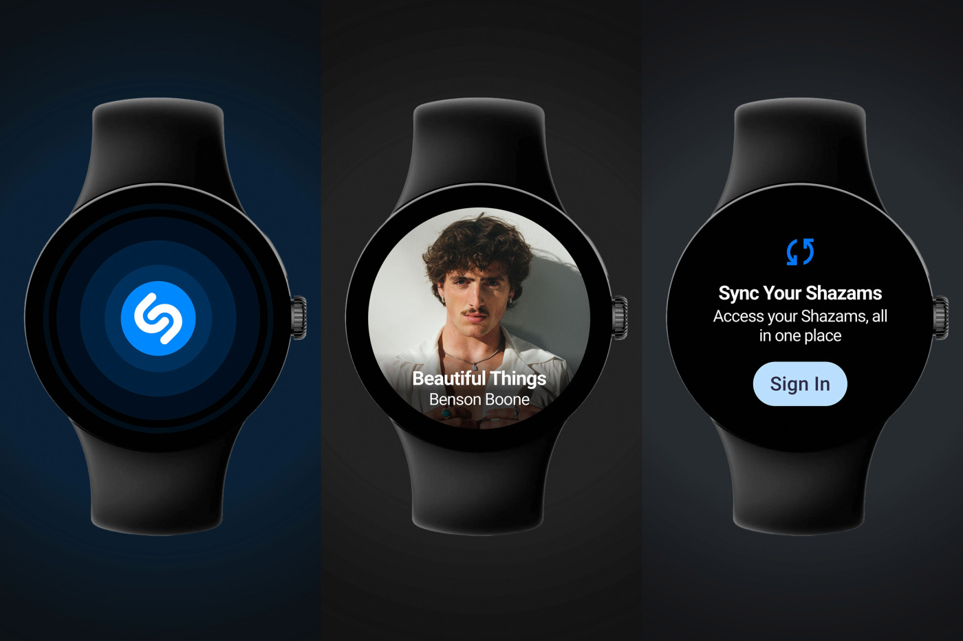 Shazam sur Wear OS