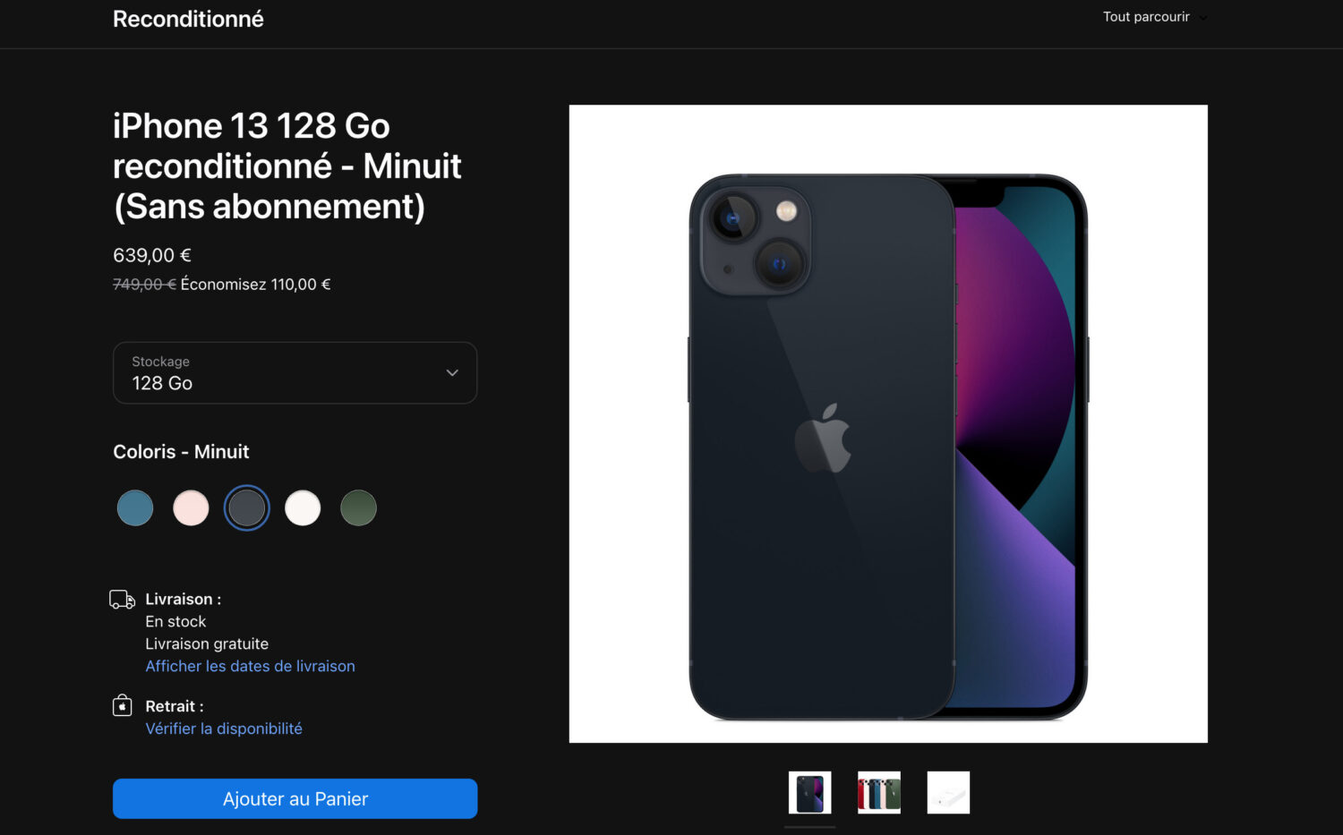 iPhone reconditionnés en France