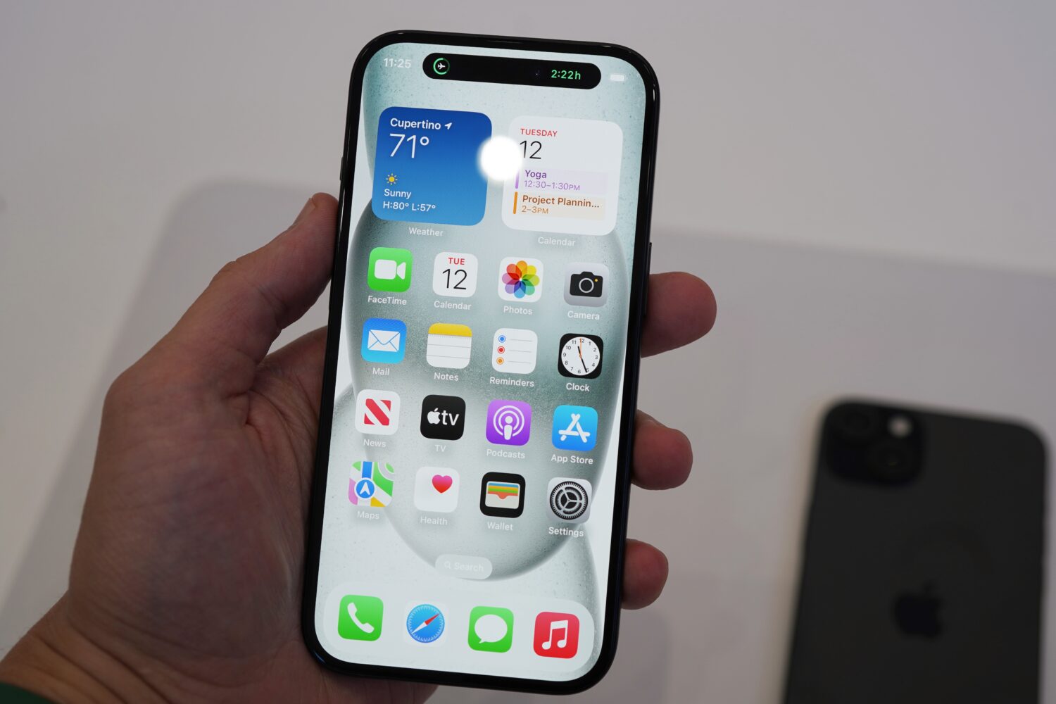 écran d'accueil sur iOS 18