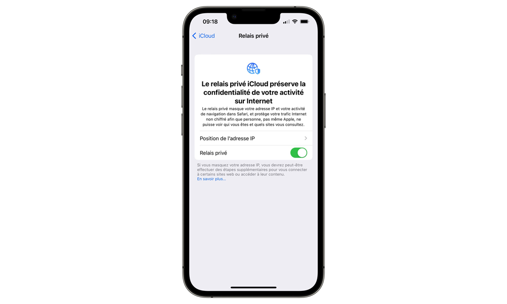 Relais privé iCloud
